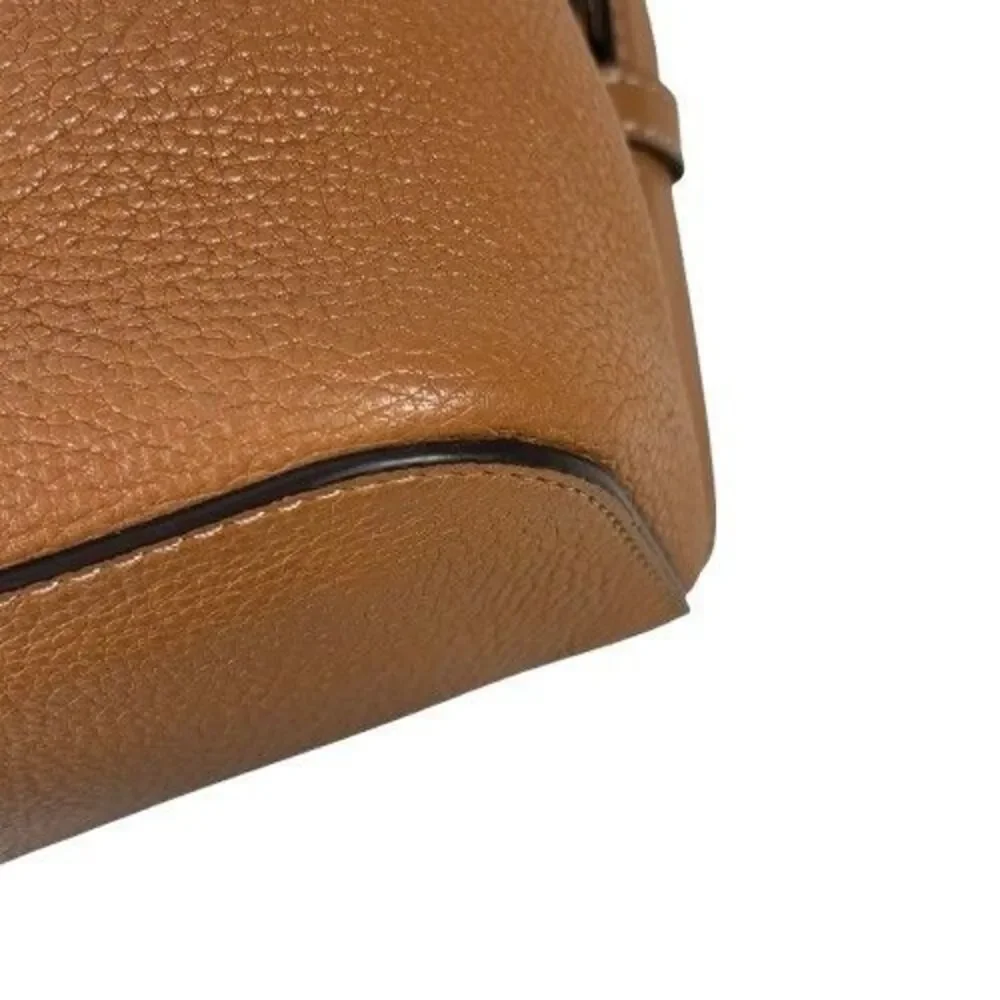 Michael Kors Romy Acorn Brown Pebbled Leather Medium Backpack Handbag